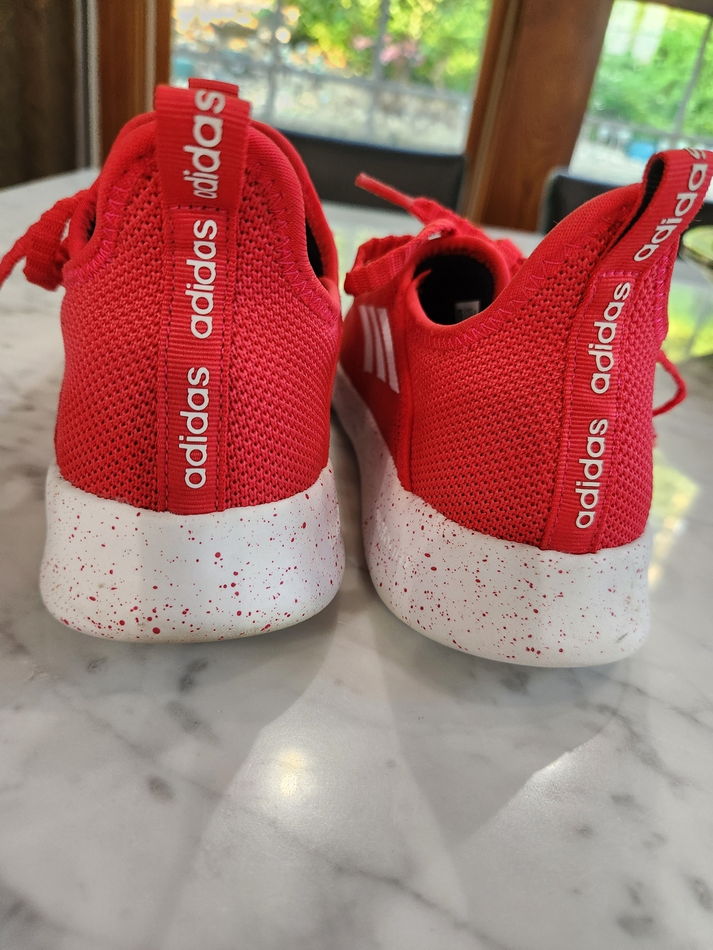 Adidas Red/White Lightweight Mesh Sneakers, BRAND NEW. - Picture 3 of 4